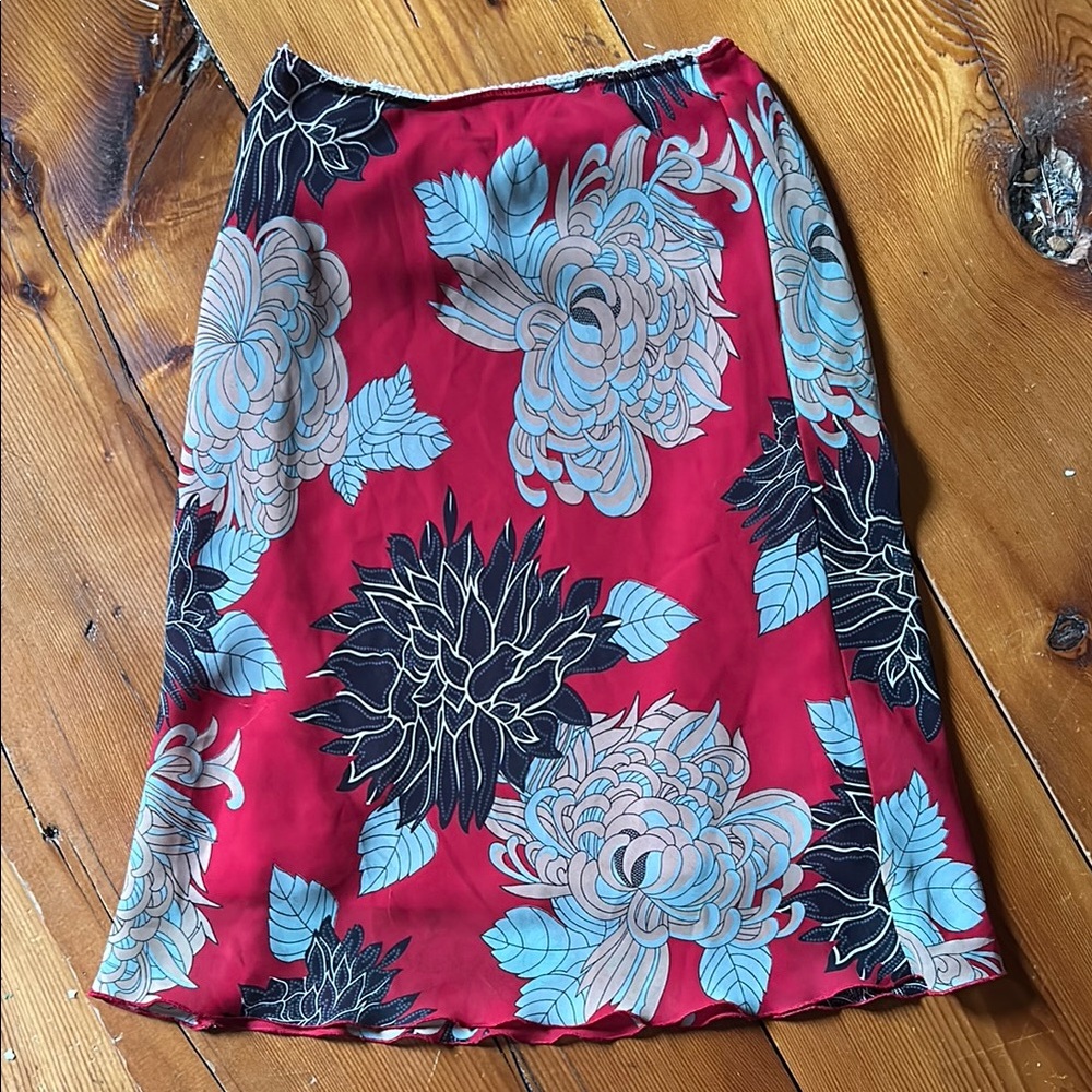 Mimi Chica Red A-Line Knee-Length Skirt